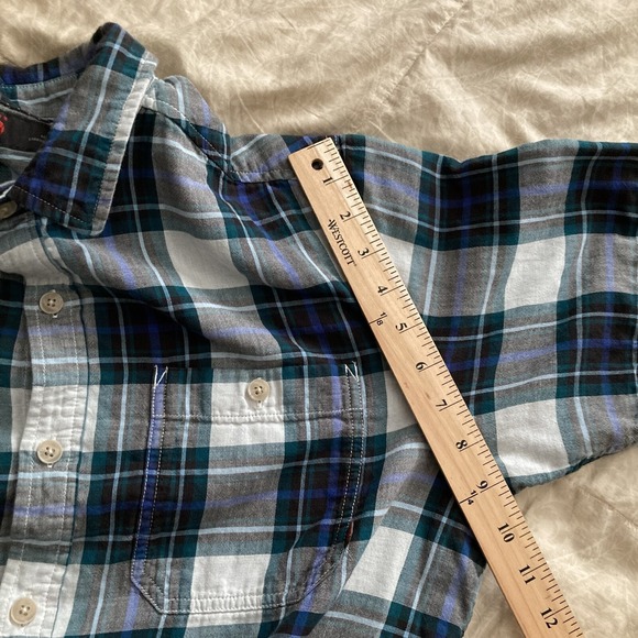 Mountain Hardwear Men L SS Button Up Lined Cotton Shirt Plaid B&W Outdoor Hiking - Picture 11 of 12